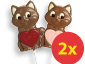 Conjunto de Chupas de Chocolate, 2x30 g - 0000004661